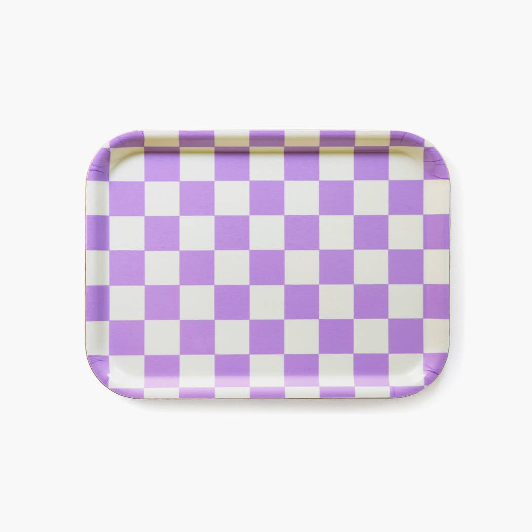 Dienblad Checker Butter-Lavender