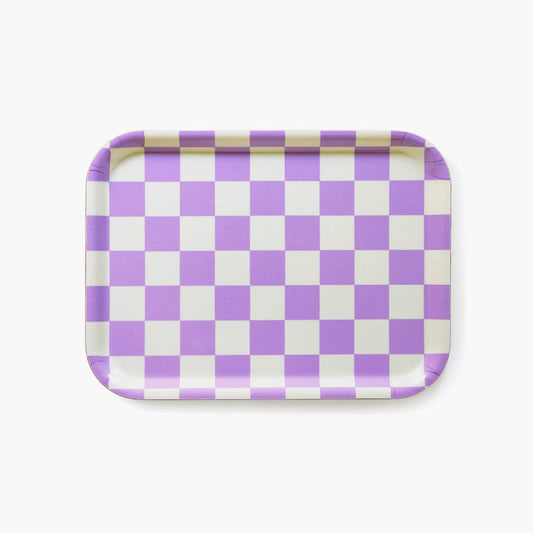 Dienblad Checker Butter-Lavender