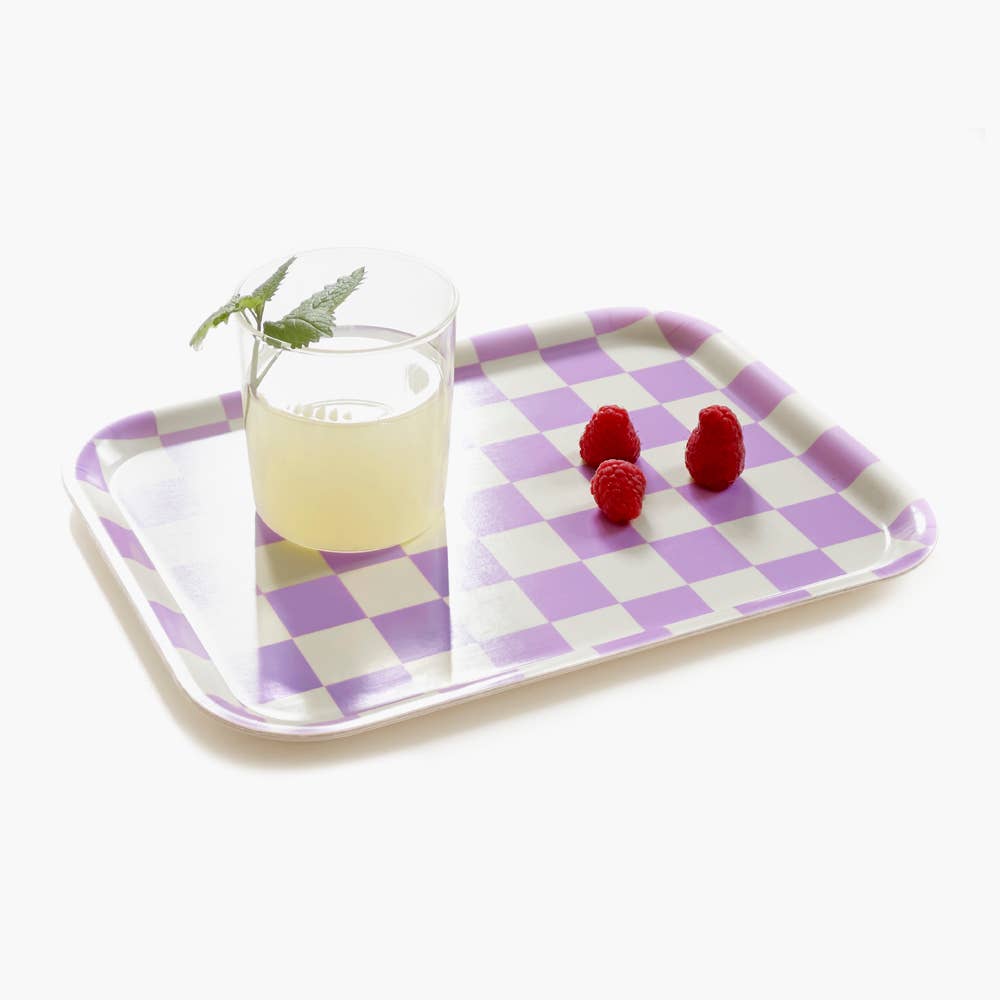 Dienblad Checker Butter-Lavender