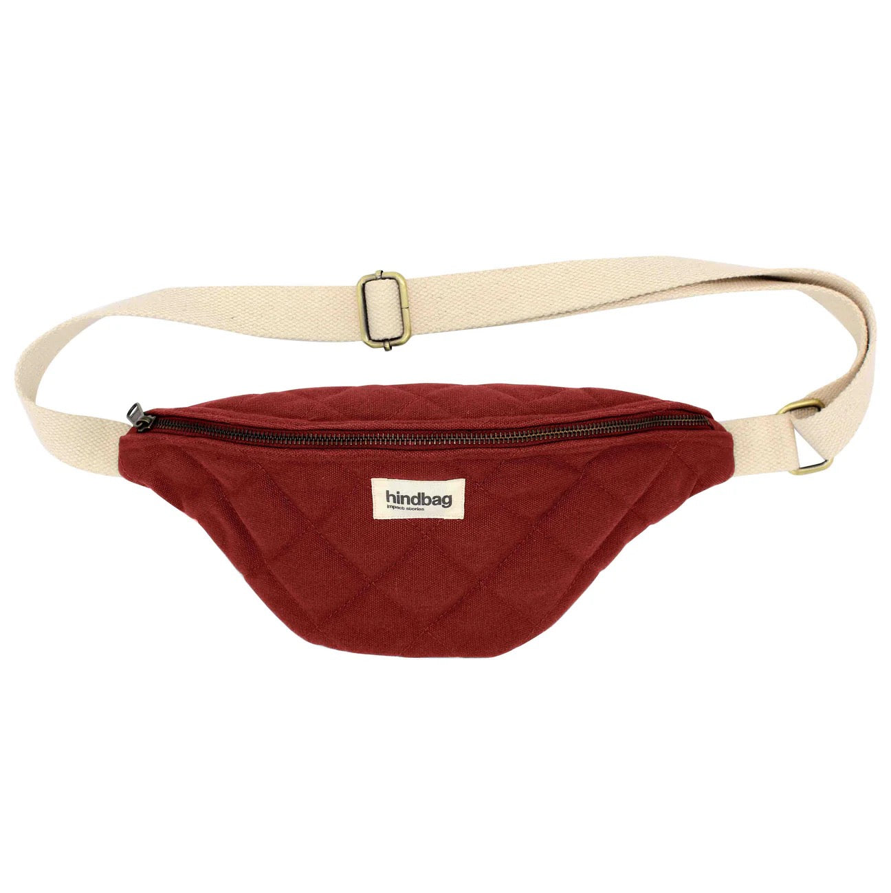 Crossbody bag Olivia gewatteerd - terracotta