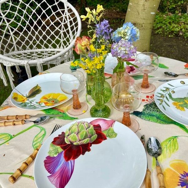 Botanical Wonders - Set van 4 dinerborden