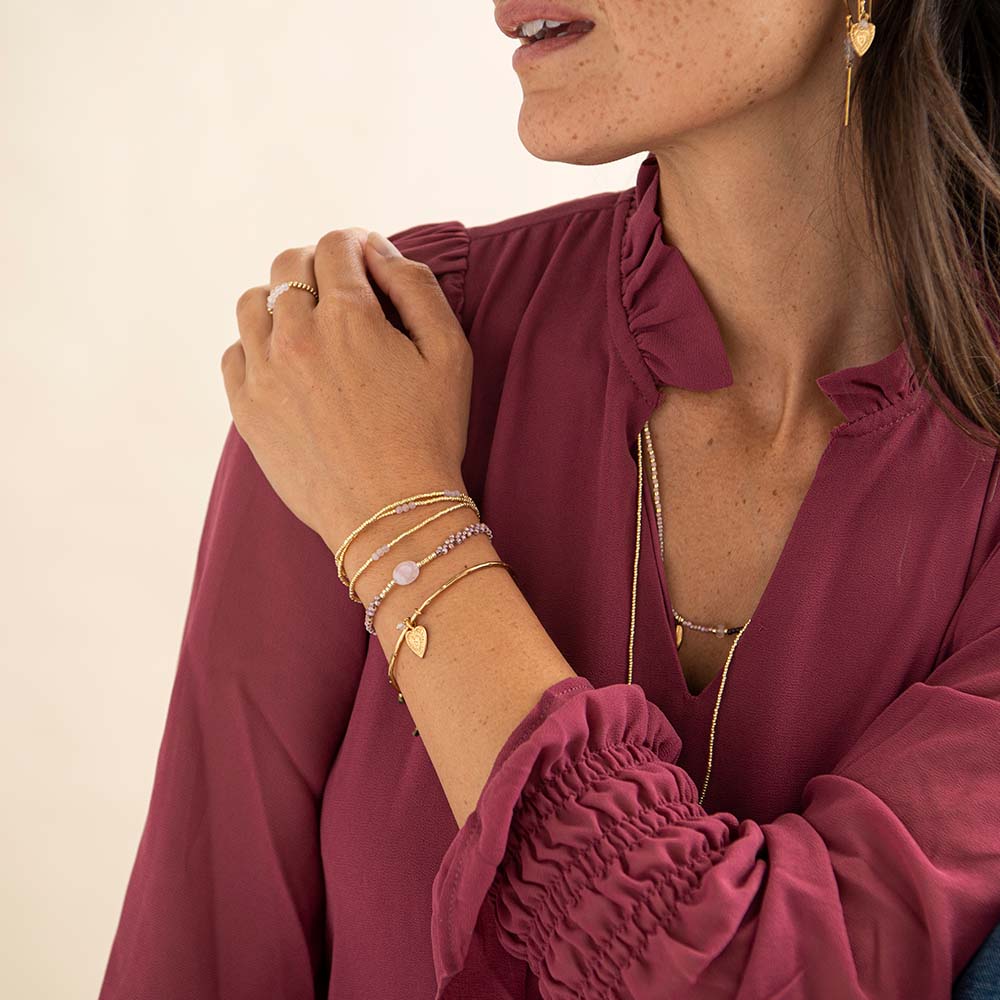 Armband Shiny Rose Quartz