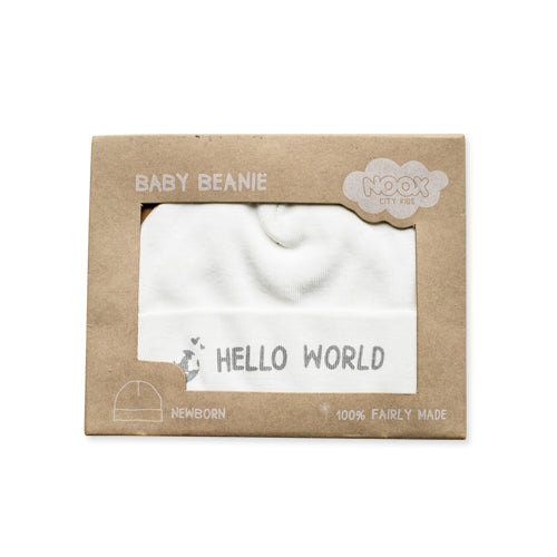 Babymutsje Hello World