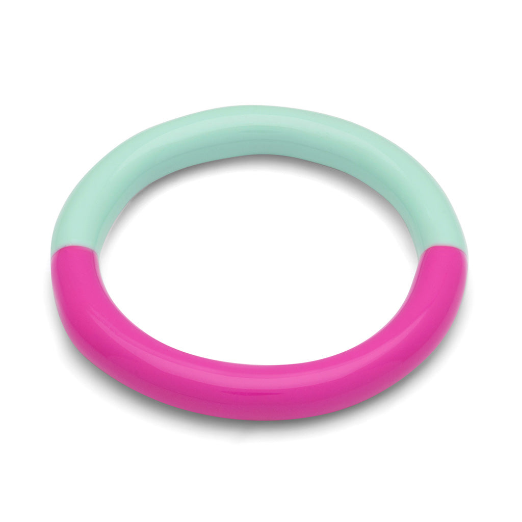 Ring - Double Color - Electric Fuchsia Pink-Mint