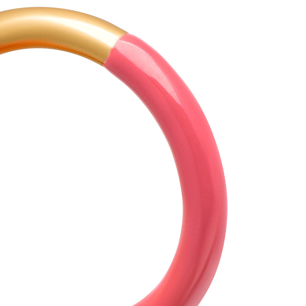 Ring - Double Color - Gold-Coral Pink