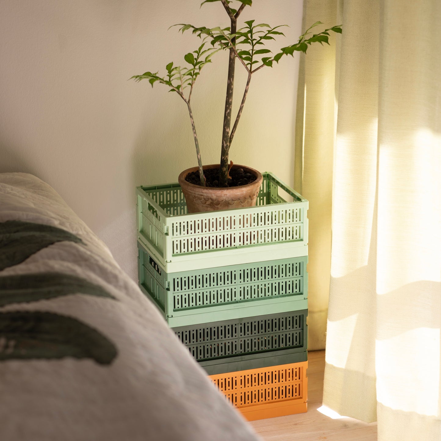 Made Crate Medium - opvouwbare opbergkrat van 100% gerecycled plastic