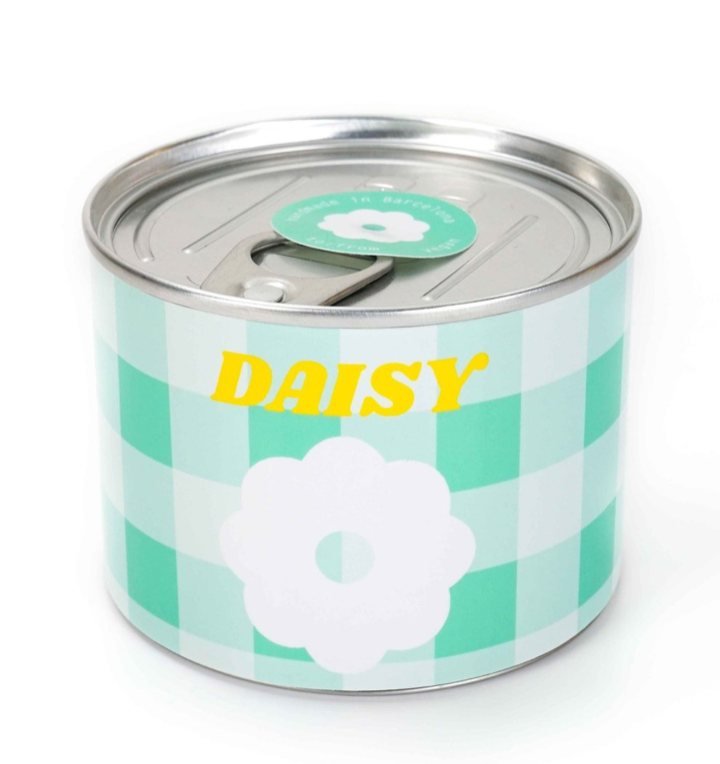 Mercado candle van het merk to:from, geurkaars in blik Daisy mintgroen