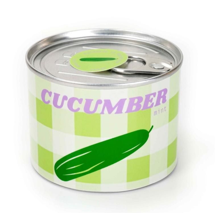 Mercado candle van het merk to:from, geurkaars in blik Cucumber Mint, groen