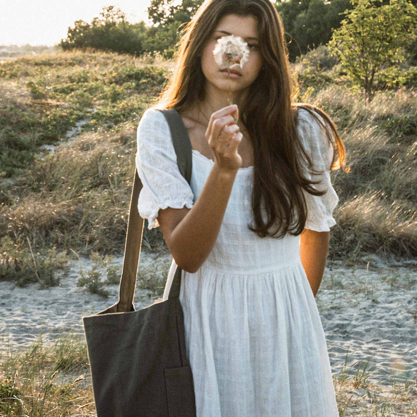 Mira Canvas Tas - Khaki