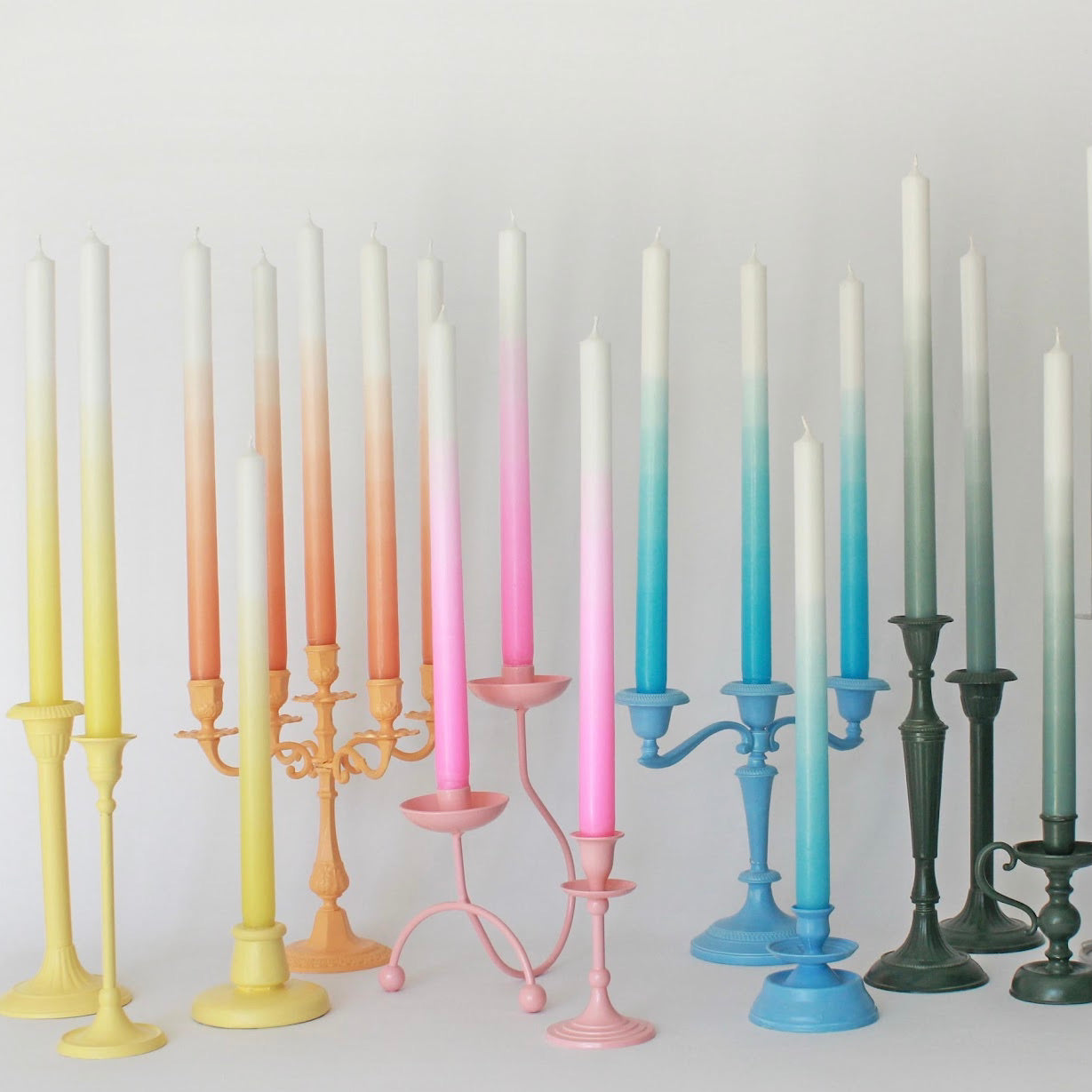 Gradient kaars Dutch Orange