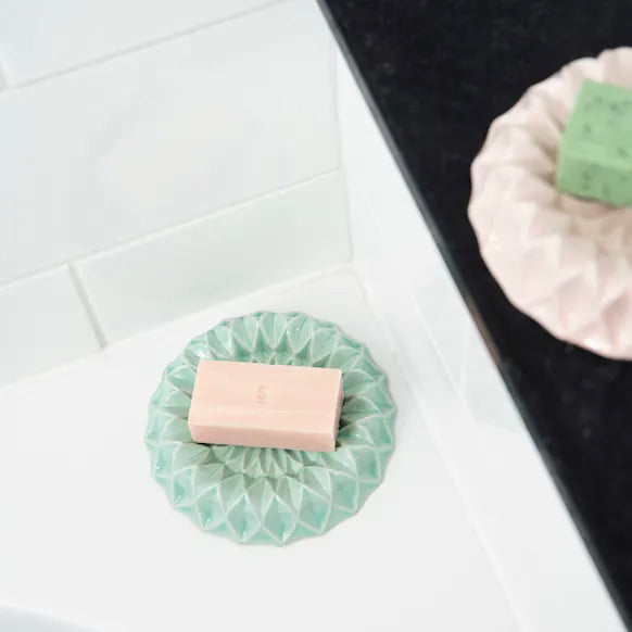 Soap tile round Flower (wall tile)