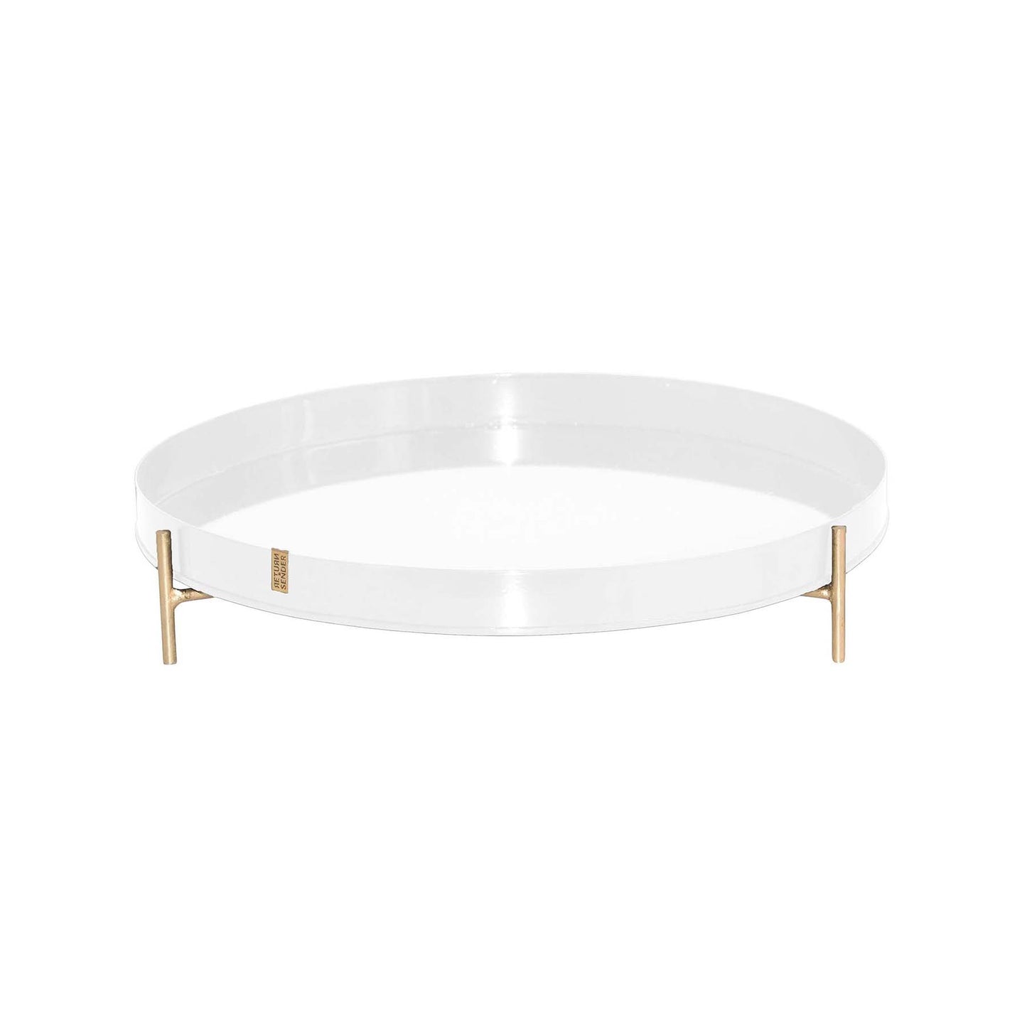 White metal top with stand