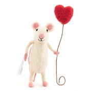 Souris avec ballon coeur