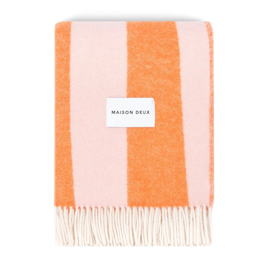 Rough Stripe Plaid Roze Wortel