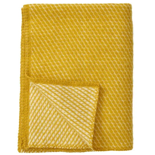 Wollen wiegdeken Velvet Saffraan