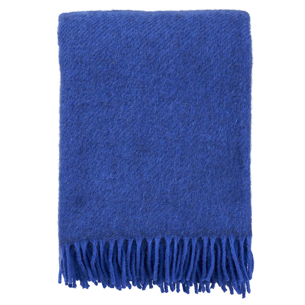 Woolen plaid Gotland Blue