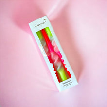 Charger l&#39;image dans la galerie, Bougie Dip Dye Swirl Lollipop Flowers - lot de 3
