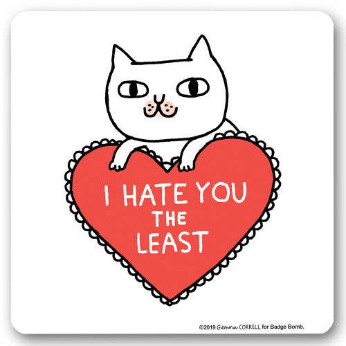 Onderzetter - I hate you the least