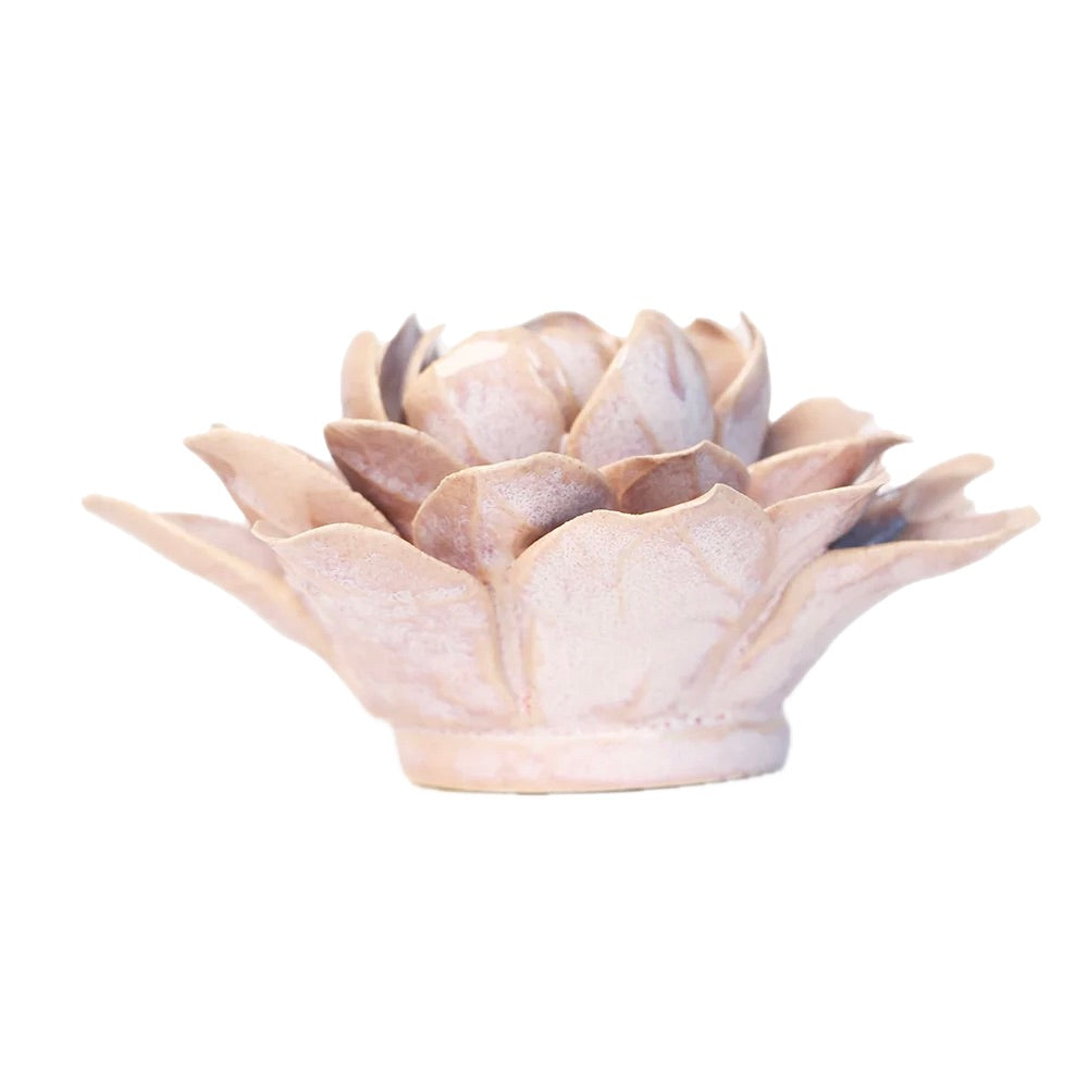 Wandbloem keramiek - Pink Sand Starbrite Water Lily