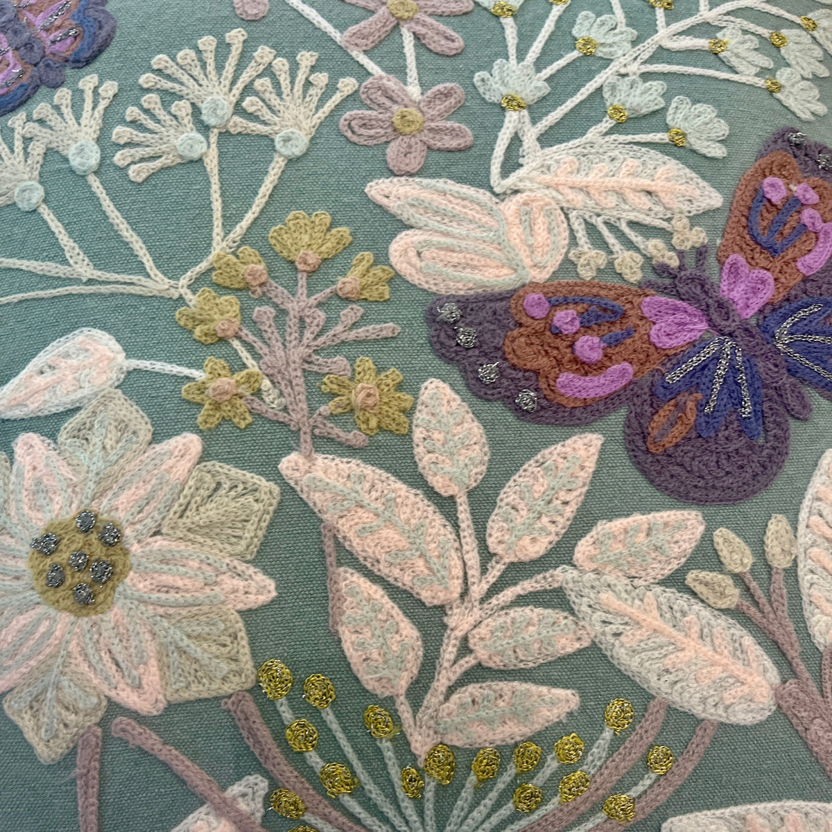 Kussen Vlinders en Bloemen