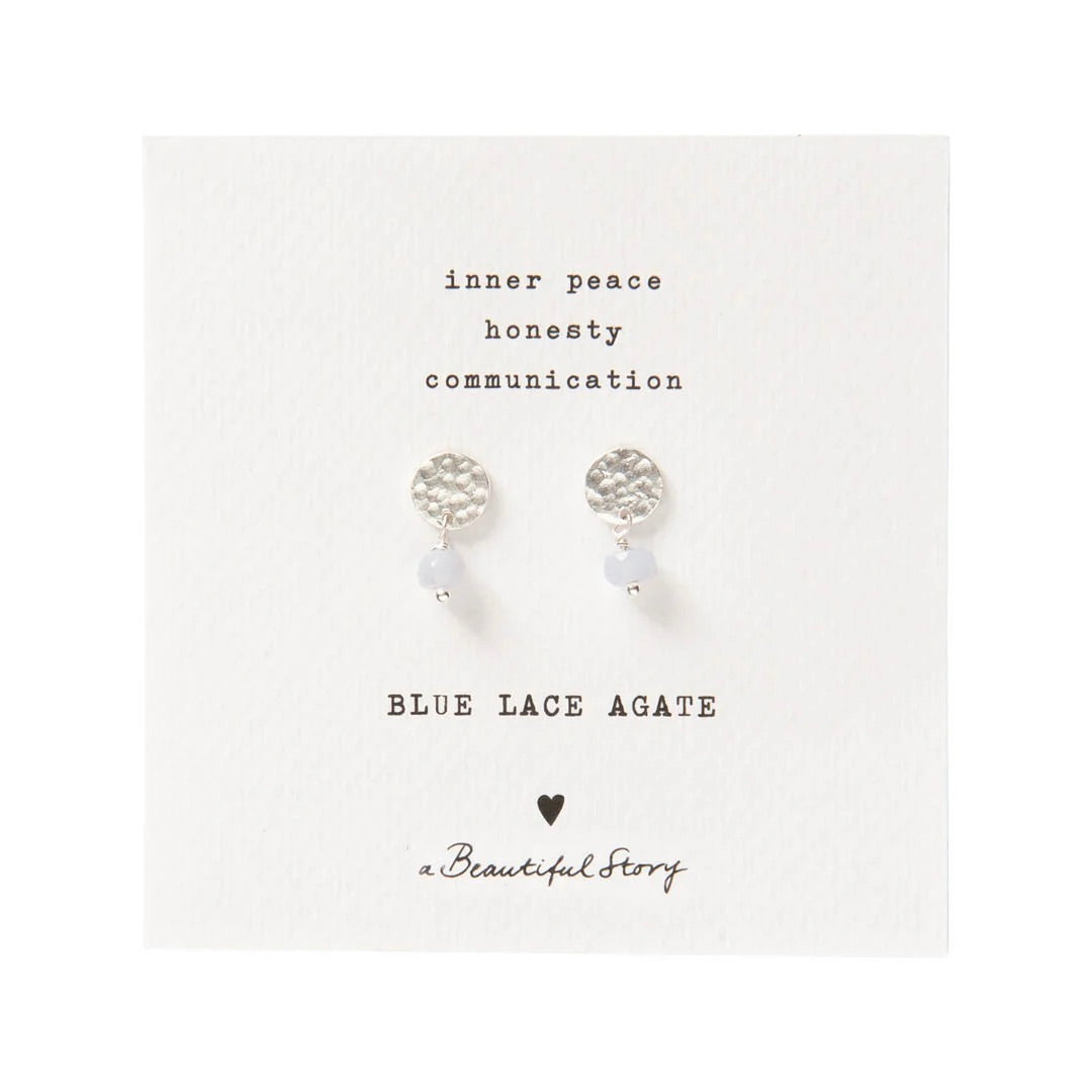 Boucles d'Oreilles Mini Coin Noir Onyx Argent