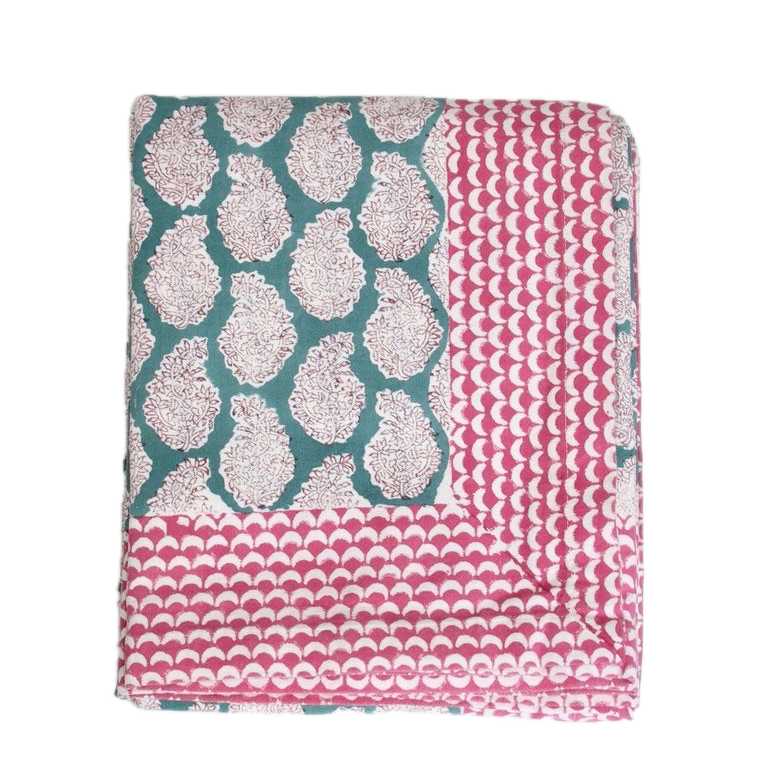 Tafellaken Shanti blue - 160 x 270 cm