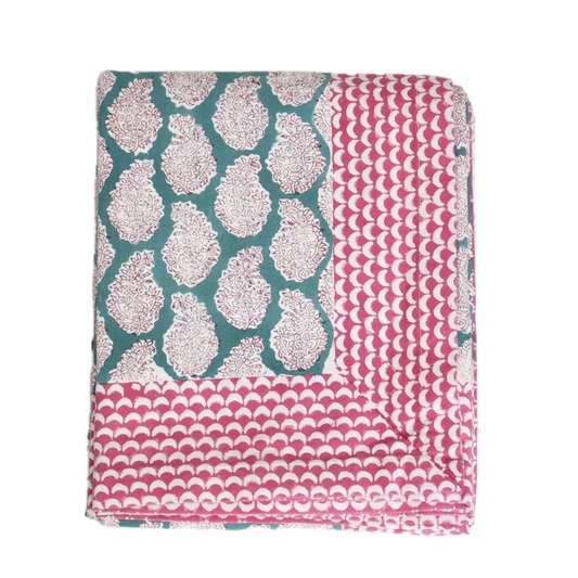 Tafellaken Shanti blue - 160 x 270 cm