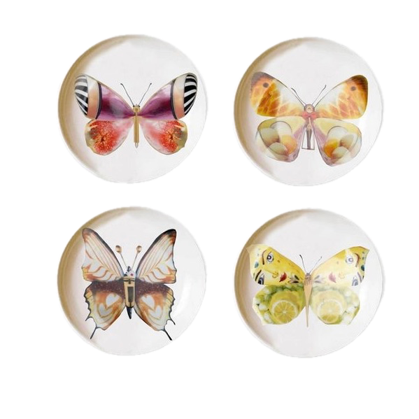 Botanical Wonders - Set van 4 dessertbordjes