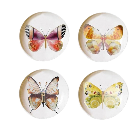 Botanical Wonders - Set van 4 dessertbordjes