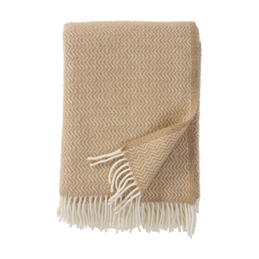 Woolen plaid Knut orange