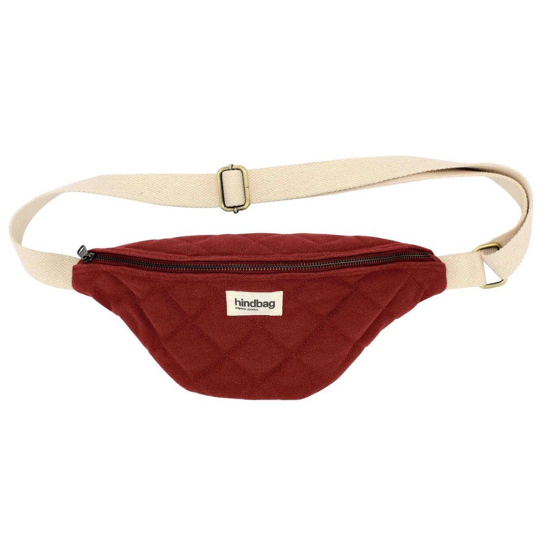 Crossbody bag Olivia gewatteerd - terracotta