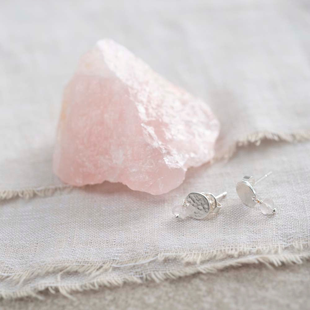 Boucles d'Oreilles Mini Coin Aventurine Or