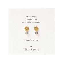 Charger l&#39;image dans la galerie, Boucles d&#39;Oreilles Mini Coin Noir Onyx Argent
