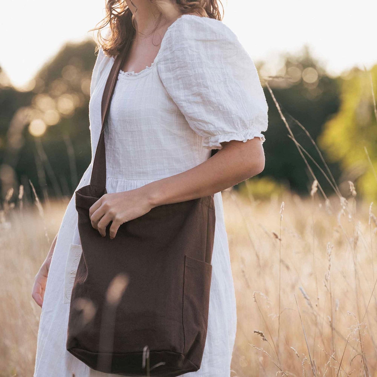 Mira Canvas Tas - Brown