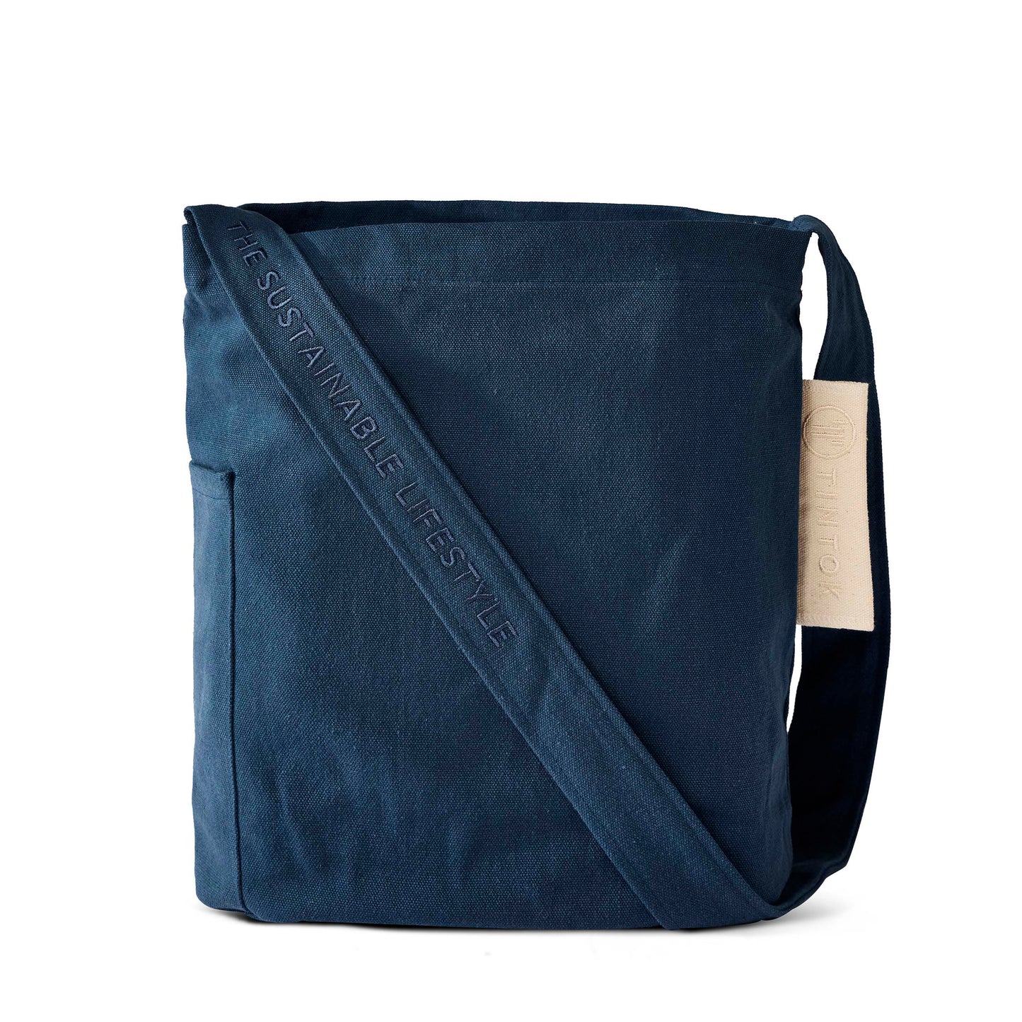 Mira Canvas Tas - Donker Denim: Blauw