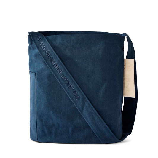 Mira Canvas Tas - Donker Denim: Blauw