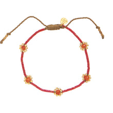 Afbeelding in Gallery-weergave laden, A Beautiful Story sieraden armband Botanic Carnelian  roze oranje goud
