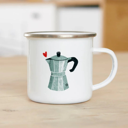 Emaille mok Coffeepot