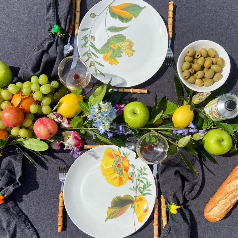 Botanical Wonders - Set van 4 dinerborden