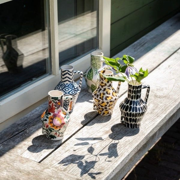 Handgeschilderde vaas Jungle - small