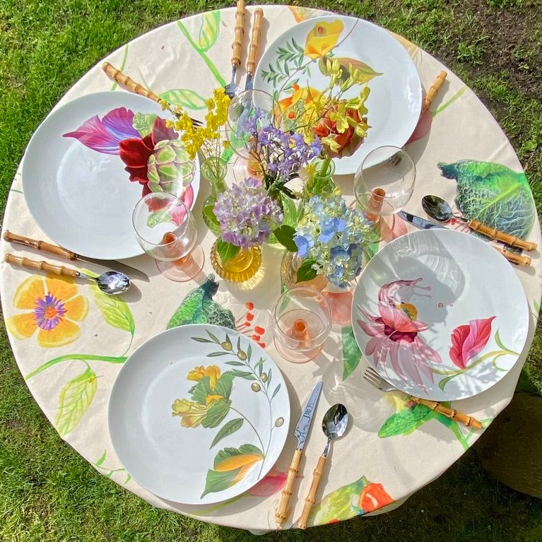 Botanical Wonders - Set van 4 dinerborden