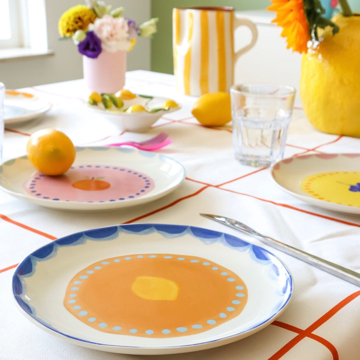 Plate Fruit Fiesta - set of 4