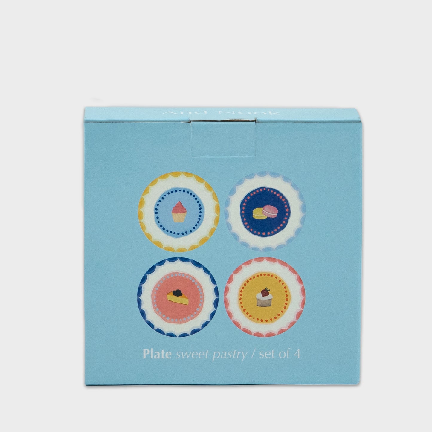 Plate Sweet Pastry - set of 4