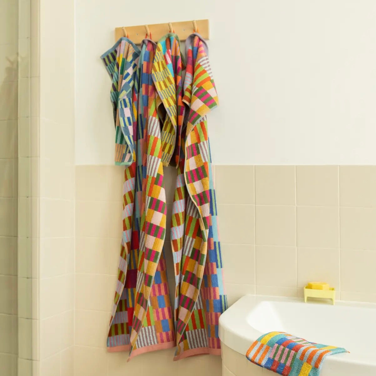 Badhanddoek #73 Tulip Quilt