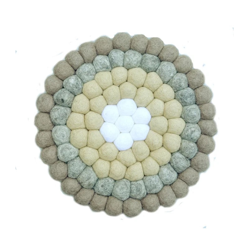 Dots coaster ocher
