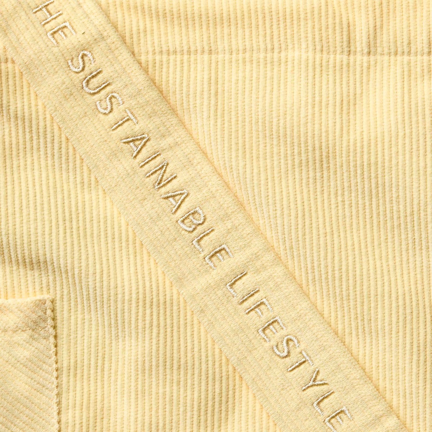 Mati tas corduroy - Pastel yellow