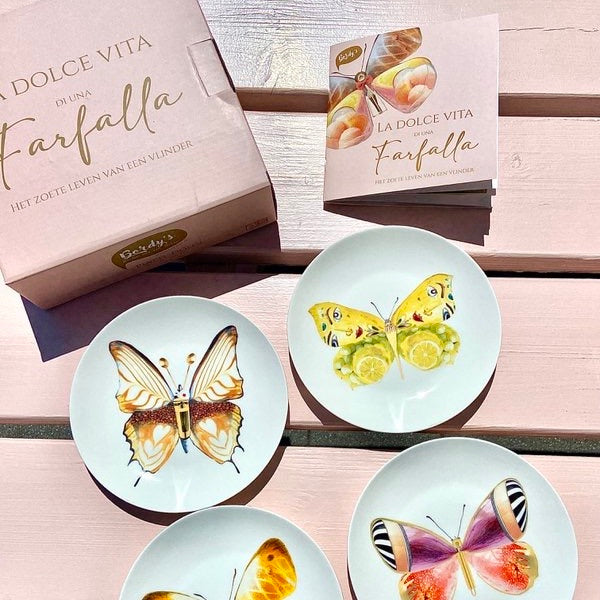 Botanical Wonders - Set van 4 dessertbordjes