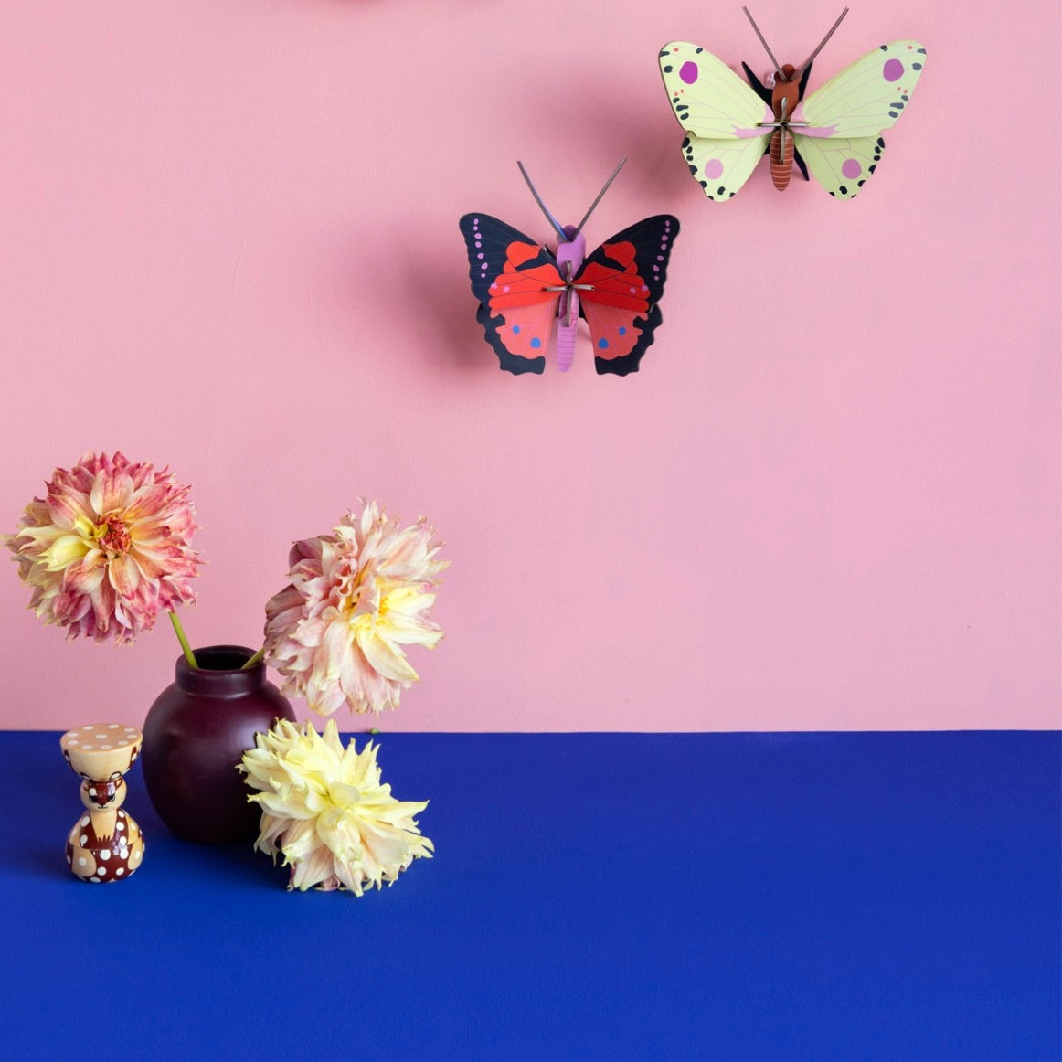 Papillon en cuivre moucheté