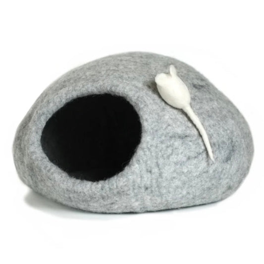 Grotte pour chat gris foncé
