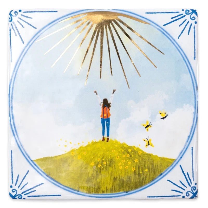 StoryTile -  Face the sunshine GOLD